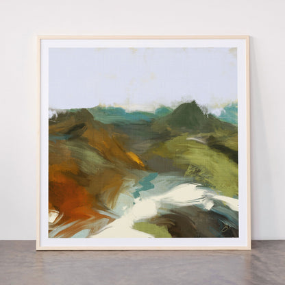 the path abstract landscape art Framed Art Print Gallery Image 33