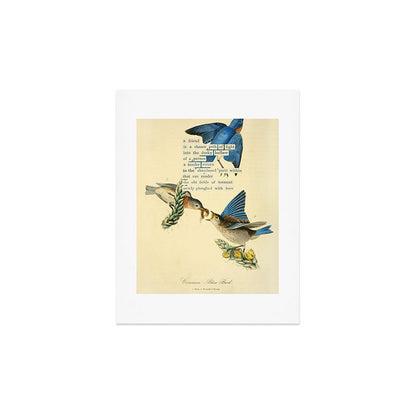 Bird Divinations: Blue Bird (about: almanacofbirds.org) Art Print Gallery Image 3