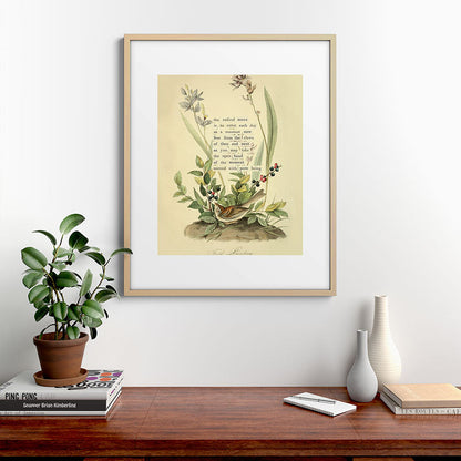 Bird Divinations: Field Bunting (about: almanacofbirds.org) Framed Art Print Gallery Image 21