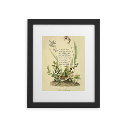 Bird Divinations: Field Bunting (about: almanacofbirds.org) Framed Art Print Gallery Image 34