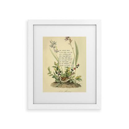 Bird Divinations: Field Bunting (about: almanacofbirds.org) Framed Art Print Gallery Image 50