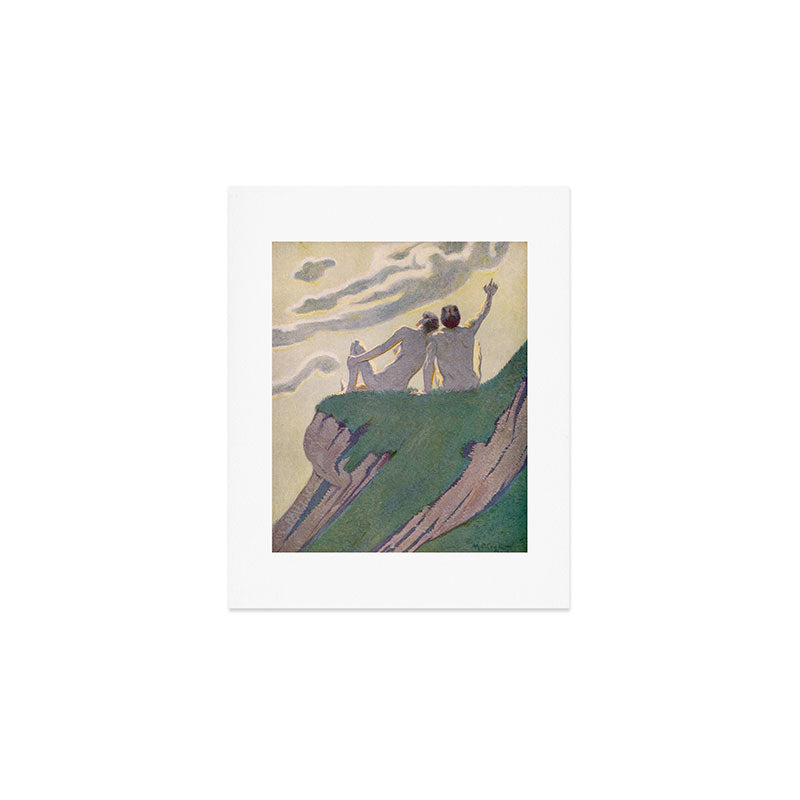 "I do not know what it is except that it is grand, and that it is happiness" (Margaret C Cook, 1913) Art Print Gallery Image 1