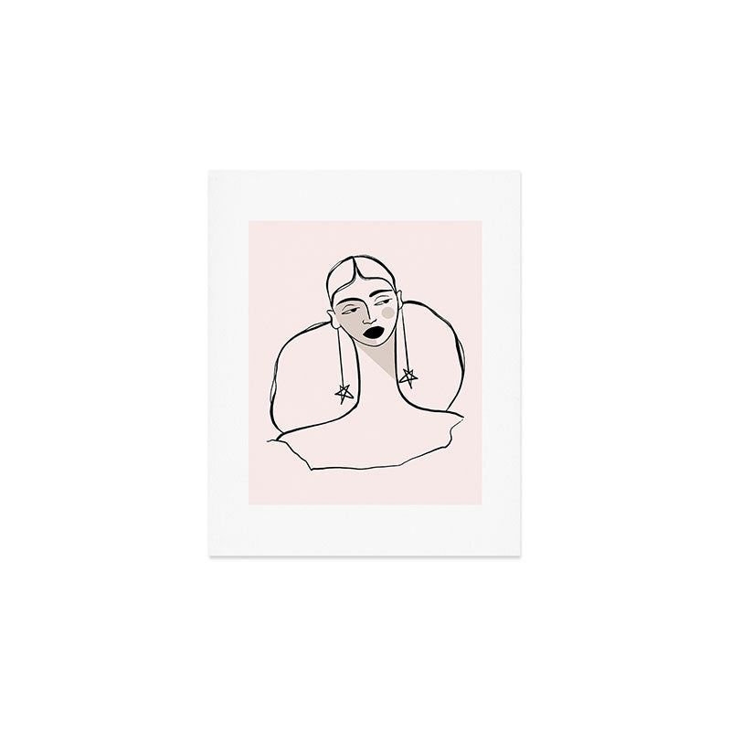 Boho Ponytail Art Print Gallery Image 1