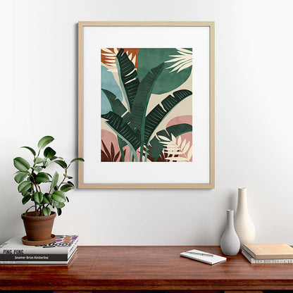 Modern jungle shapes Framed Art Print Gallery Image 67