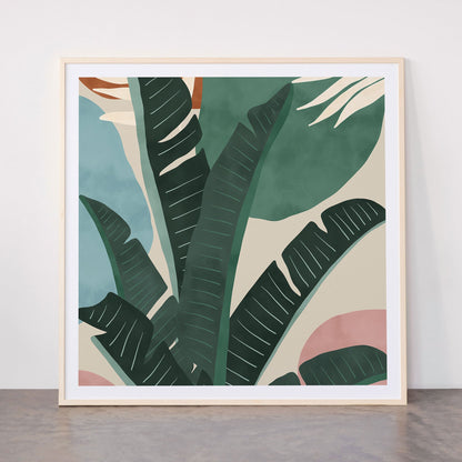 Modern jungle shapes Framed Art Print Gallery Image 33