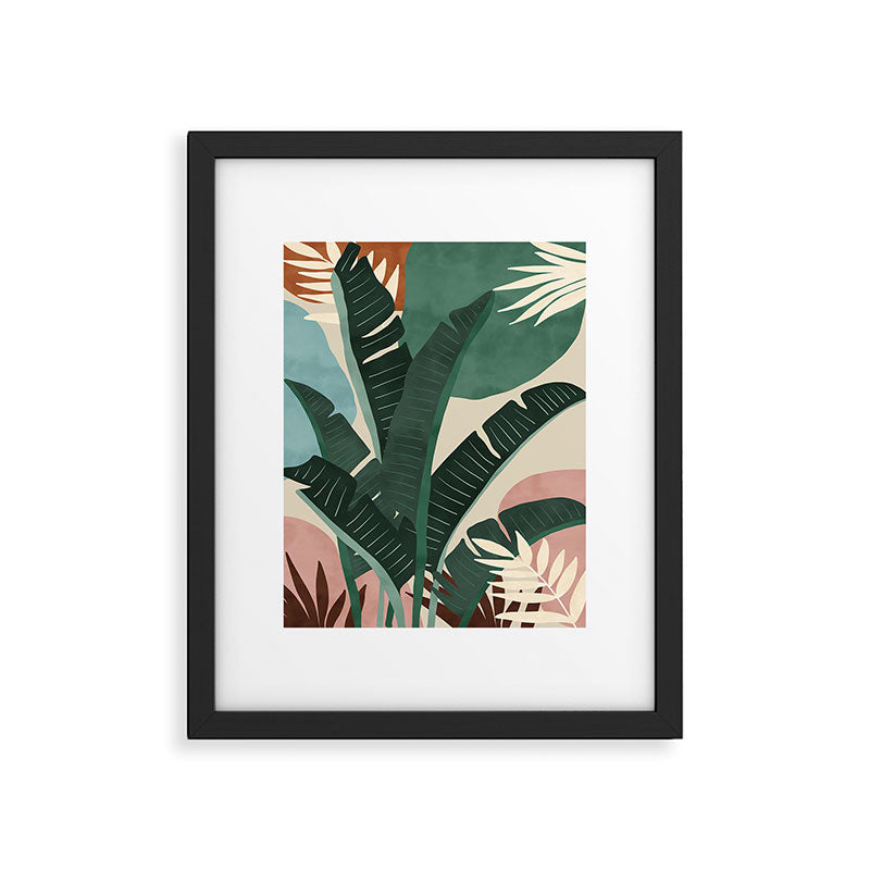 Modern jungle shapes Framed Art Print Gallery Image 6