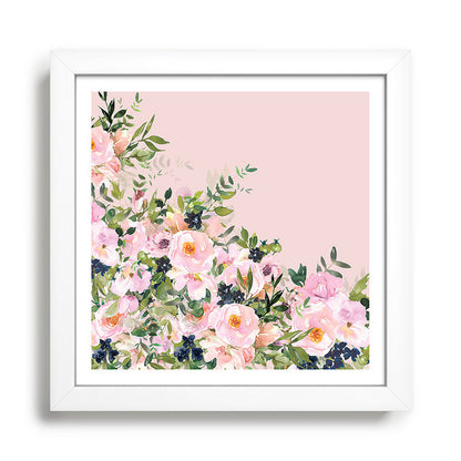 Boho, Vintage, Floral Watercolor, Pink Roses Framed Art Print Gallery Image 35