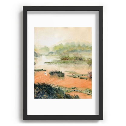 Egret On The Marsh Framed Art Print Gallery Image 81