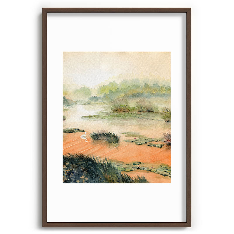 Egret On The Marsh Framed Art Print Gallery Image 94