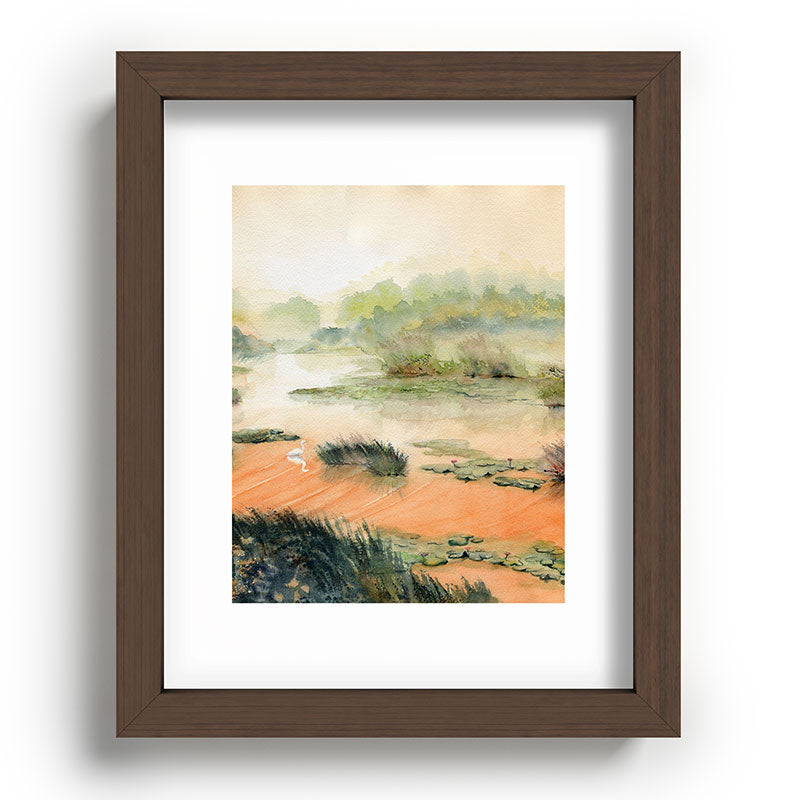 Egret On The Marsh Framed Art Print Gallery Image 88