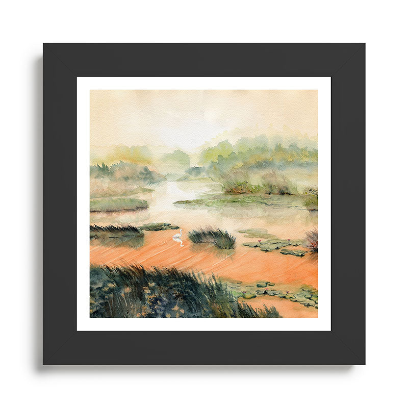 Egret On The Marsh Framed Art Print Gallery Image 46