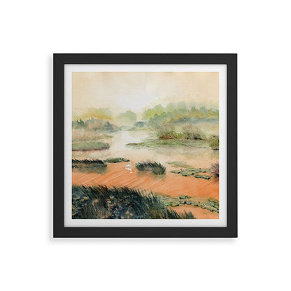 Egret On The Marsh Framed Art Print Gallery Image 50
