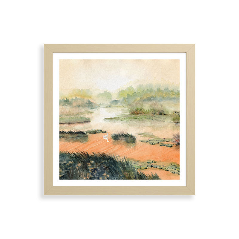 Egret On The Marsh Framed Art Print Gallery Image 71