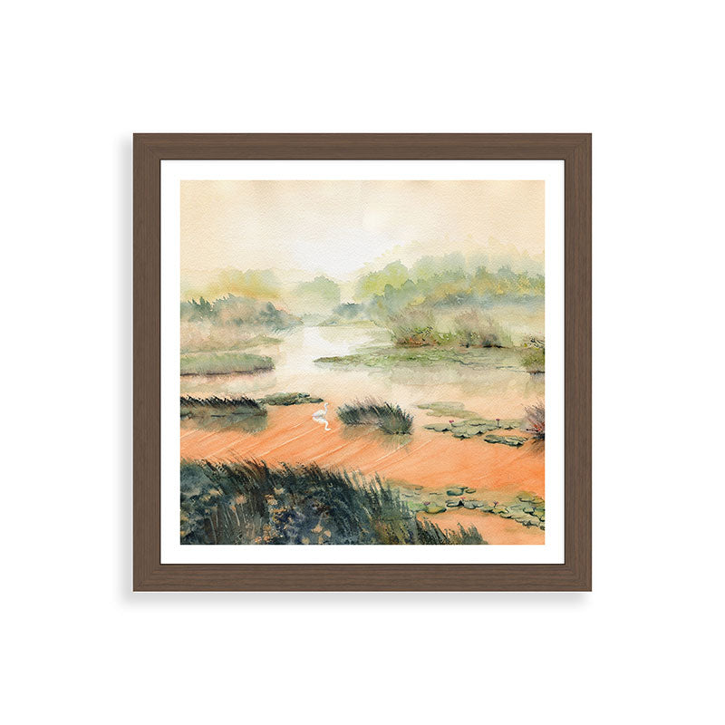 Egret On The Marsh Framed Art Print Gallery Image 60