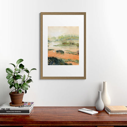 Egret On The Marsh Framed Art Print Gallery Image 56