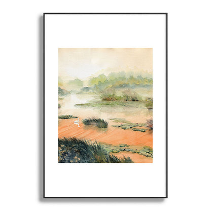Egret On The Marsh Framed Art Print Gallery Image 117