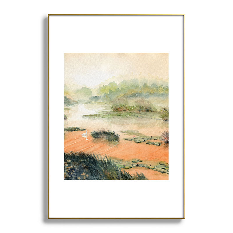 Egret On The Marsh Framed Art Print Gallery Image 128