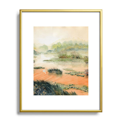 Egret On The Marsh Framed Art Print Gallery Image 121