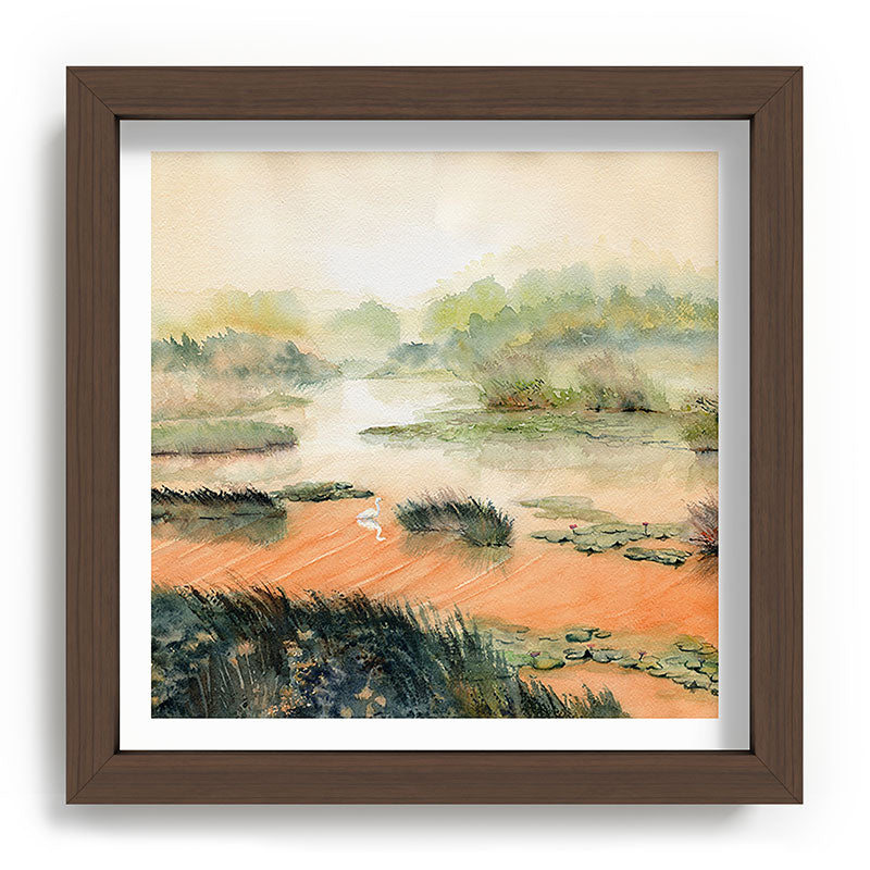 Egret On The Marsh Framed Art Print Gallery Image 98