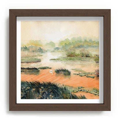 Egret On The Marsh Framed Art Print Gallery Image 98