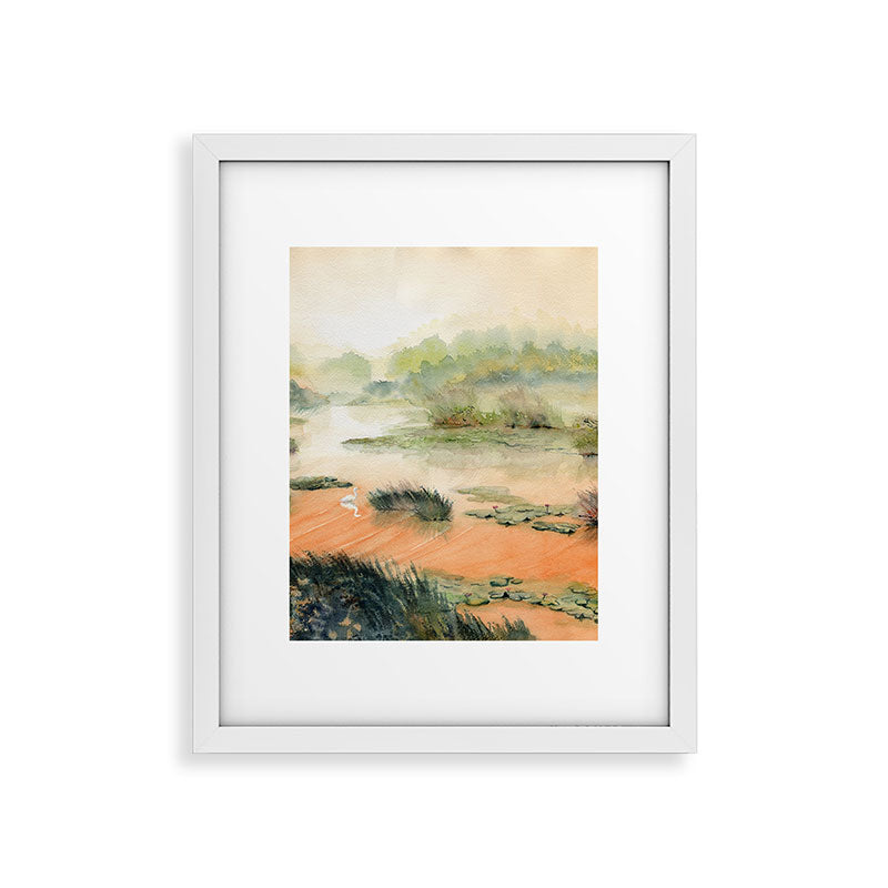 Egret On The Marsh Framed Art Print Gallery Image 31