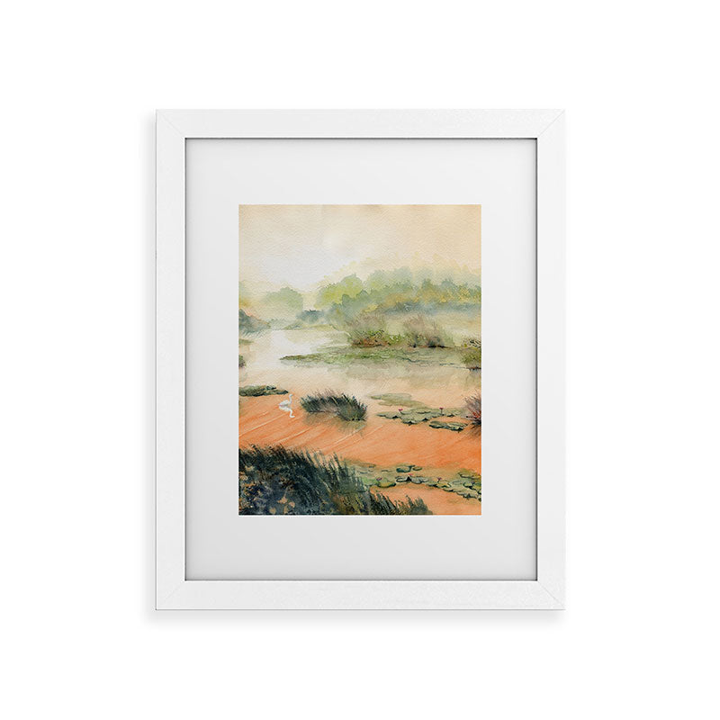 Egret On The Marsh Framed Art Print Gallery Image 73