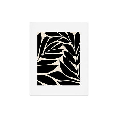 Black Seagrass Shapes Drawing Art Print Gallery Image 6