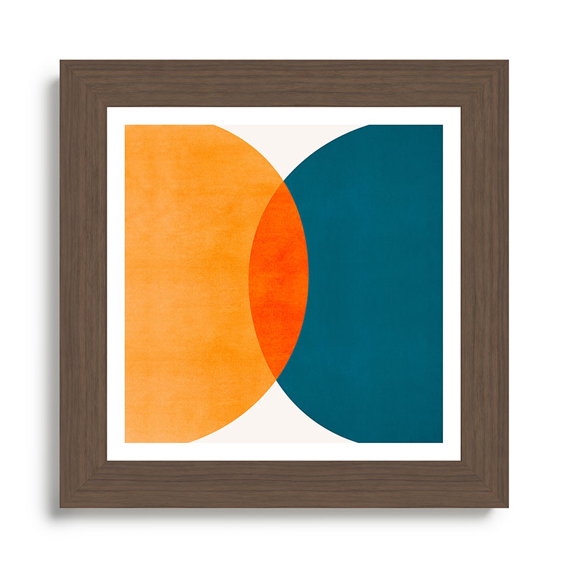 Mid Century Eclipse / Abstract Geometric Framed Art Print Gallery Image 57