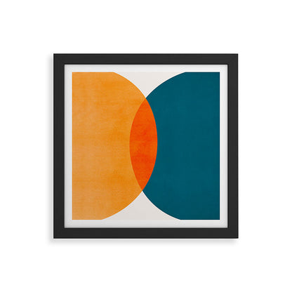 Mid Century Eclipse / Abstract Geometric Framed Art Print Gallery Image 50