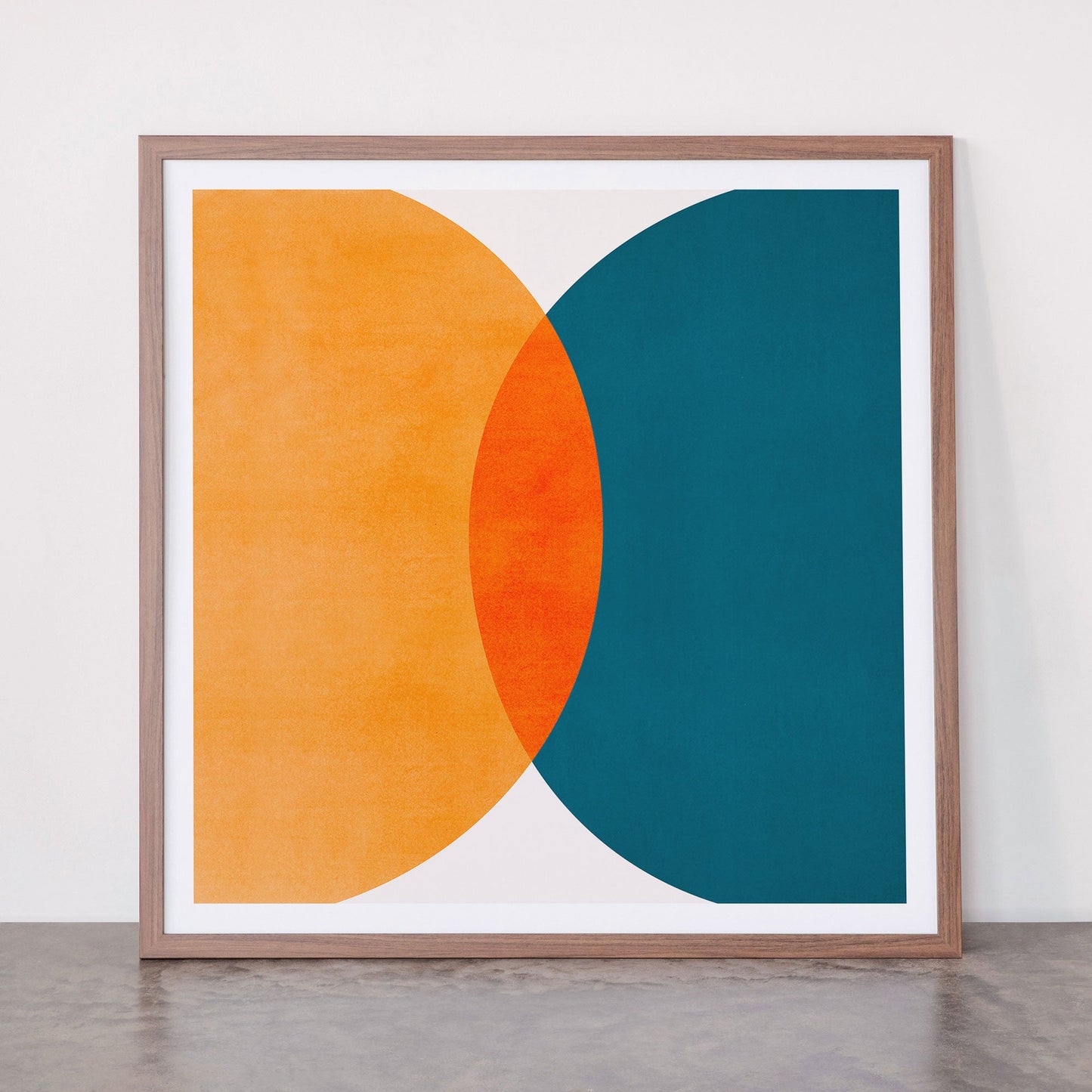 Mid Century Eclipse / Abstract Geometric Framed Art Print Gallery Image 66