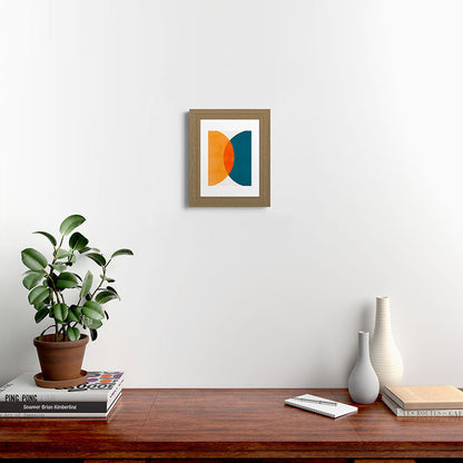 Mid Century Eclipse / Abstract Geometric Framed Art Print Gallery Image 51