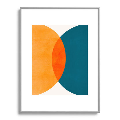 Mid Century Eclipse / Abstract Geometric Framed Art Print Gallery Image 134