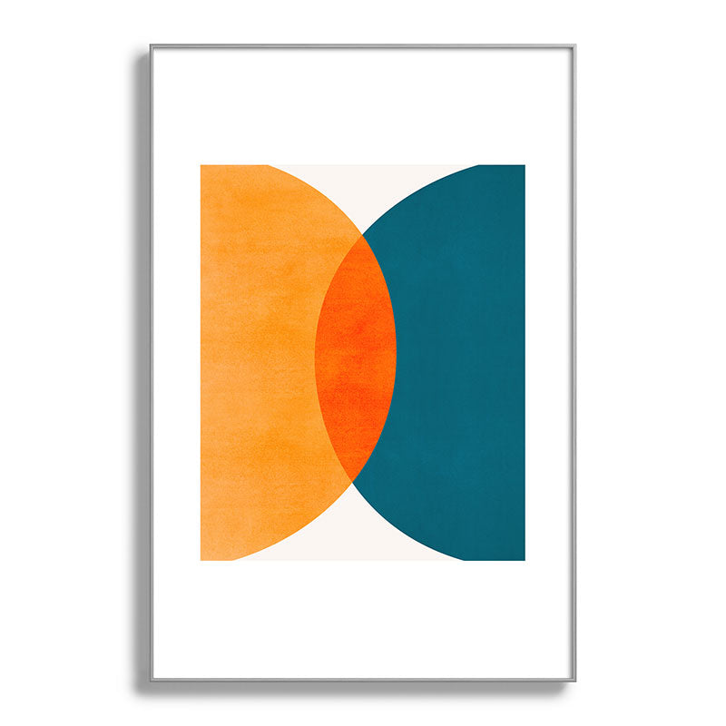 Mid Century Eclipse / Abstract Geometric Framed Art Print Gallery Image 137