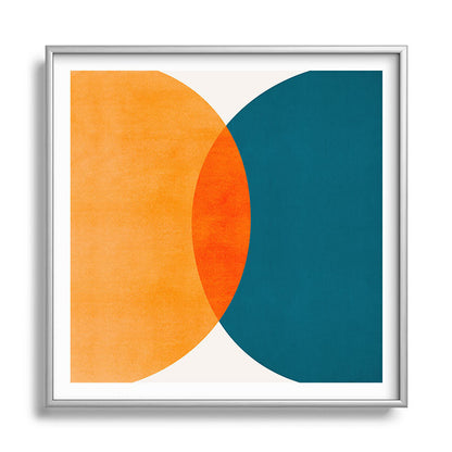 Mid Century Eclipse / Abstract Geometric Framed Art Print Gallery Image 140
