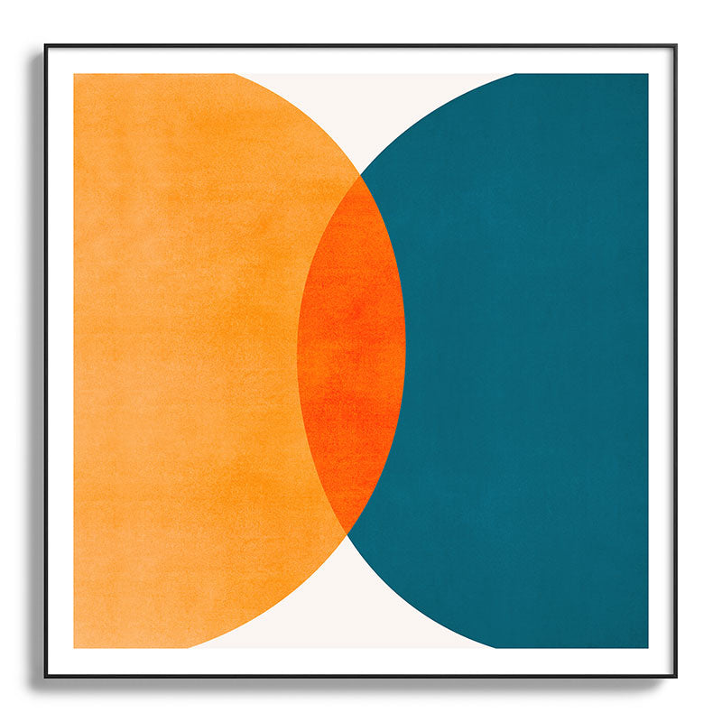Mid Century Eclipse / Abstract Geometric Framed Art Print Gallery Image 130