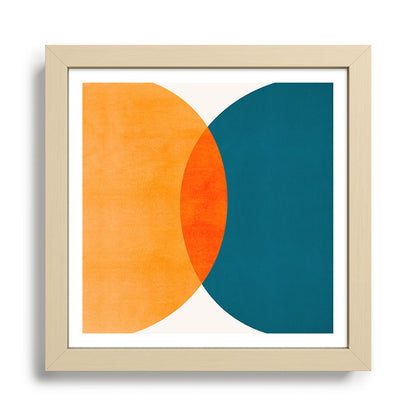 Mid Century Eclipse / Abstract Geometric Framed Art Print Gallery Image 24