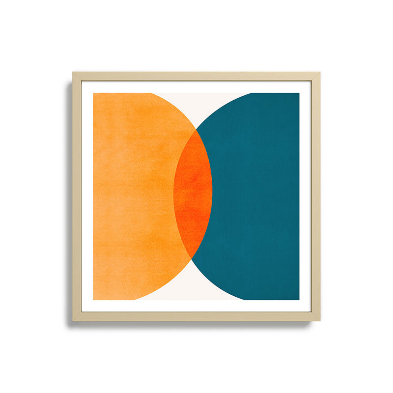 Mid Century Eclipse / Abstract Geometric Framed Art Print Gallery Image 27