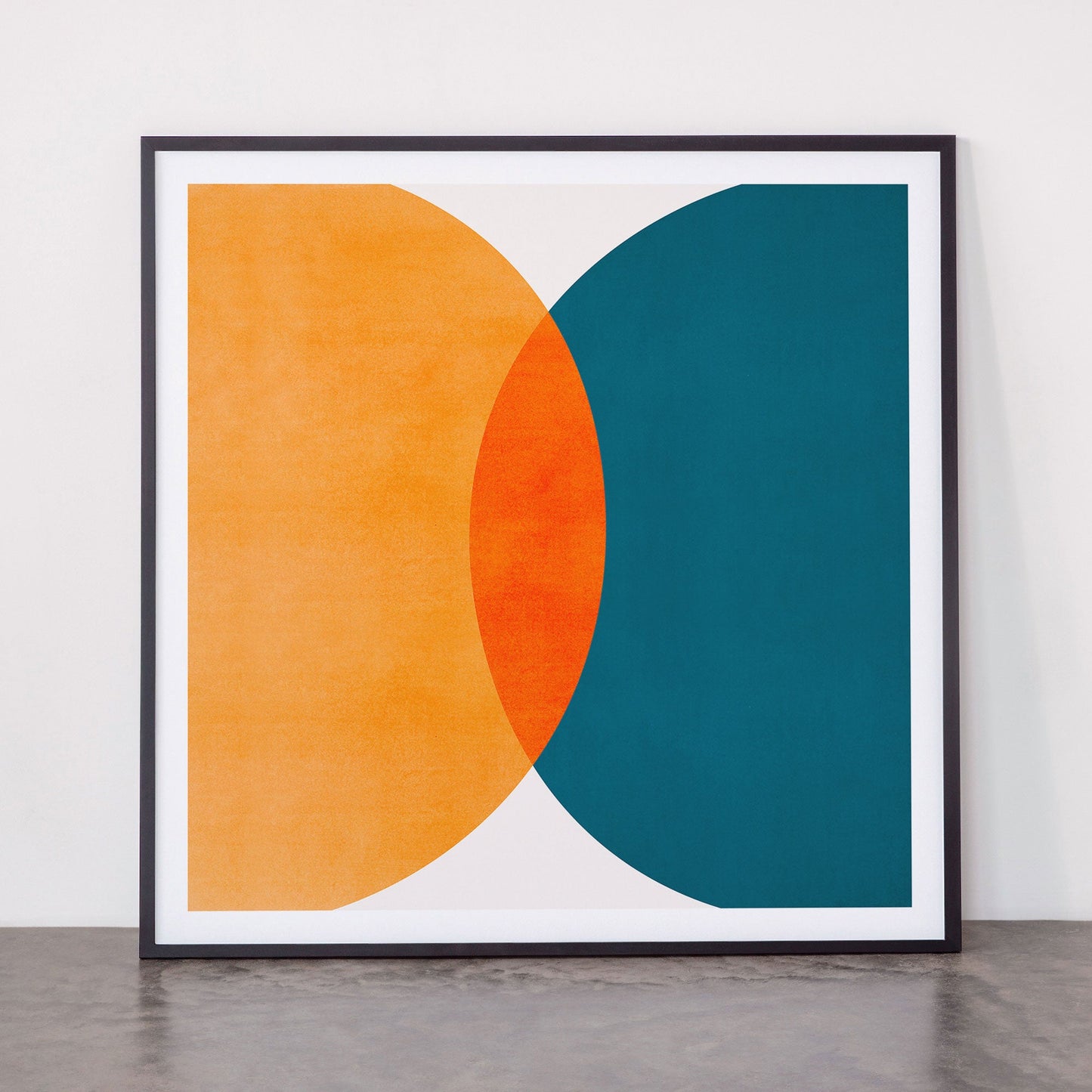 Mid Century Eclipse / Abstract Geometric Framed Art Print Gallery Image 11