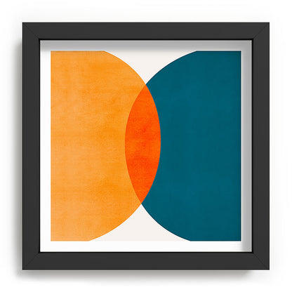Mid Century Eclipse / Abstract Geometric Framed Art Print Gallery Image 90