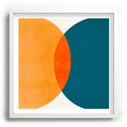 Mid Century Eclipse / Abstract Geometric Framed Art Print Gallery Image 118