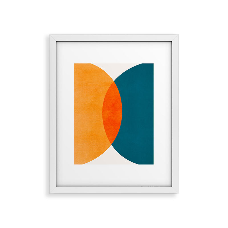 Mid Century Eclipse / Abstract Geometric Framed Art Print Gallery Image 31