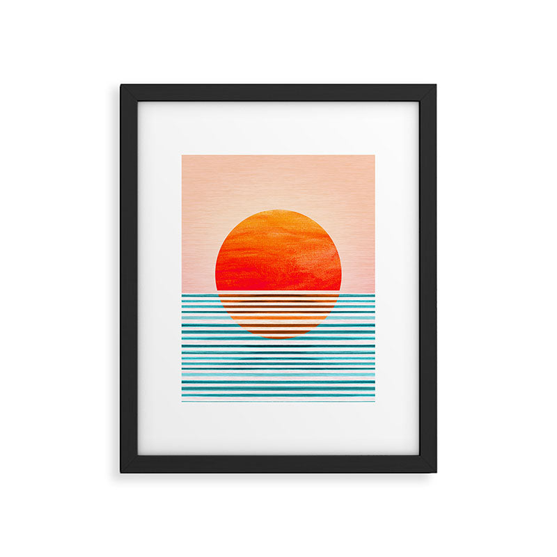 Minimalist Sunset III / Abstract Landscape Framed Art Print Gallery Image 5