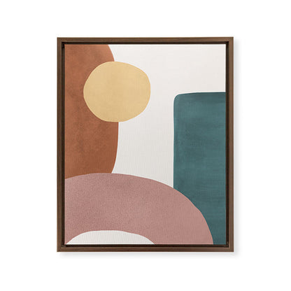 Abstract Earth 1-1 - Painted Shapes Framed Canvas Print Gallery Image 10