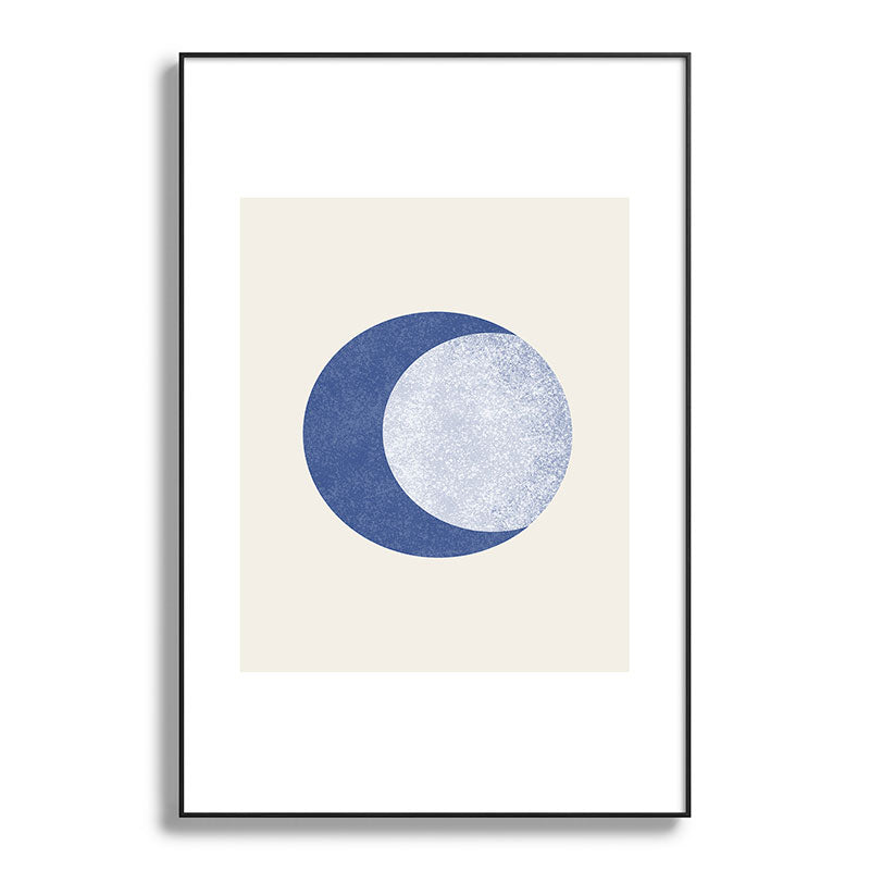 Moon Crescent - Blue Framed Art Print Gallery Image 117