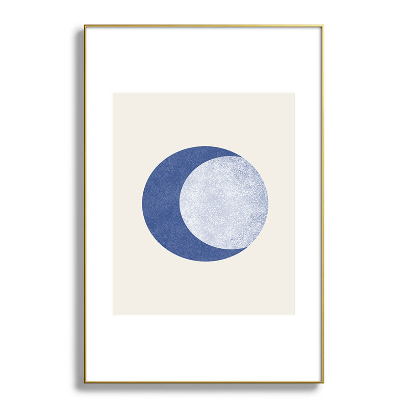 Moon Crescent - Blue Framed Art Print Gallery Image 128