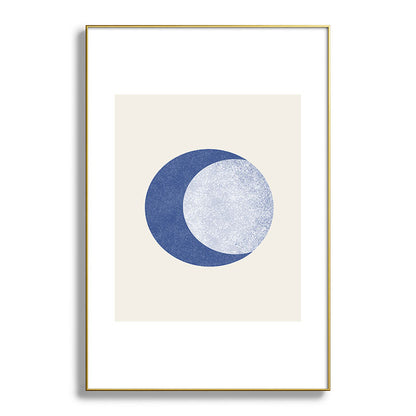 Moon Crescent - Blue Framed Art Print Gallery Image 128