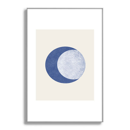 Moon Crescent - Blue Framed Art Print Gallery Image 138