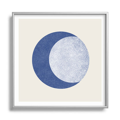 Moon Crescent - Blue Framed Art Print Gallery Image 140