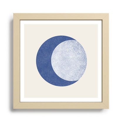 Moon Crescent - Blue Framed Art Print Gallery Image 24