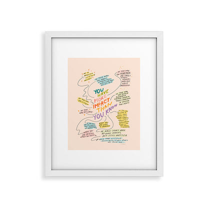 You have more impact than you know Framed Art Print Gallery Image 25